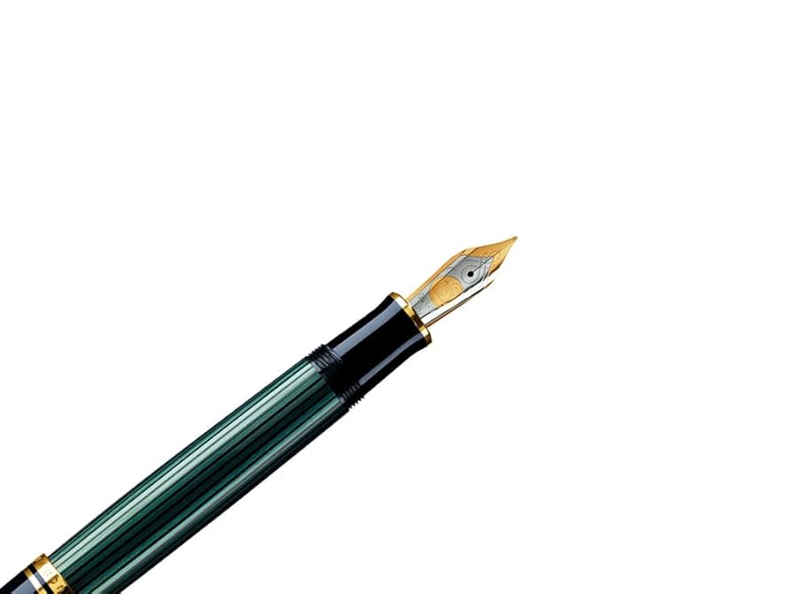 ペリカン　スーべレーン　M600 緑縞　EF 新品)Pelikan ペリカン 万年筆 スーベレーン M600 グリーン